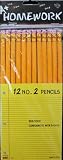 One Dozen (12) Back to School No. 2 Pencils with BONUS Metal Pencil Sharpener 2-Pack