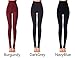 Anmengte Winter Womens Black Warm Velet Stretchy High Waist Elastics Leggings (FBA)