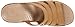 crocs Women's 200414 A-Leigh Leather Slide Sandal, Cocoa/Gold, 10 M US
