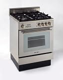 Elba Pro 24 Inch Self Cleaning Dual Fuel Range - Stainless Steel
