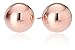 14k Rose Gold 10mm Ball Stud Earrings
