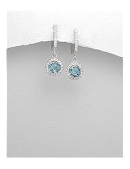 CZ Earrings In 92.5 Sterling Silver