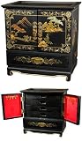 41MtoJGWrVL. SL160  Finest Best Romantic Gifts Her Girlfriend   16 Empress Fine Lacquer Jewelry Chest Box   Antiqued Black