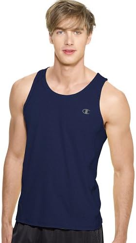 Champion T7297 PowerTrain Men's Solid Tank Navy Size - XL