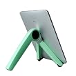 Kickstand Stand Adjustable Handheld Electronics Holder for Apple Ipad, Iphone and other laptop computer below 12"(Green)