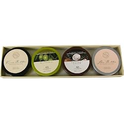 4 Intense Moisturizers Set- Cocoa Butter, Olive Oil, Coconut Cream and Shea Butter Intense Moisture