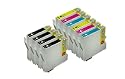 10 Stück XL Tintenpatronen mit CHIP, kompatibel zu Epson (4x schwarz T711, 2x cyan T712, 2x magenta T713, 2x gelb T714) - passend für Epson Stylus D120, D120 Network Edition, D78, D92, DX4000, DX4050, DX4400, DX5000, DX6000, DX6050, DX7000F, DX7400, DX7450, DX8400, DX8450, DX9400F, DX9400F Wifi-Edition, Office B40W, BX300F, BX600FW, BX610FW, S20, S21, SX100, SX105, SX110, SX115, SX200, SX205, SX210, SX215, SX400, SX400 WiFi, SX405, SX405 WiFi, SX410, SX415, SX510W, SX515W, SX600FW, SX610FW