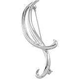 14K White Gold Brooch