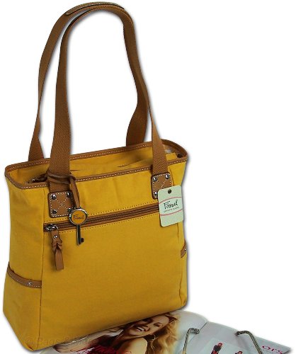FOSSIL Handtasche DORIS GELB Schultertasche Shopper XL