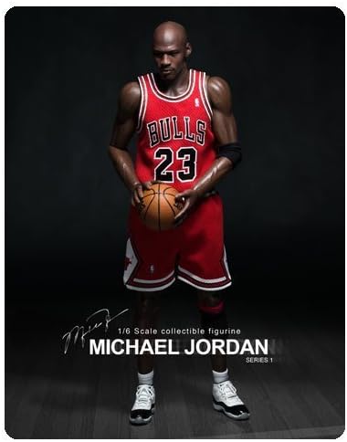 NBA Michael Jordan Chicago Bulls 23 Red Jersey Real Masterpiece Figure by Michael Jordan NBA