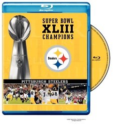 Super Bowl XLIII Blue Ray DVD: Pittsburgh Steelers vs Arizona Cardinals