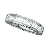 Platinum 1/2 ct. Baguette Cut Diamond Wedding Band