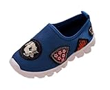 (コ-ランド) Co-land ベビーシューズ キッズスニーカー 男の子 女の子 メッシュ スポーツ靴 男児 女児 小柄 スリッポン 通学 子供 アウトドア カジュアル ブルー 15.5cm