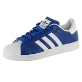 ADIDAS ORIGINALS Superstar 2 Mens Leather Sneakers Shoes Royal Blue Size 9