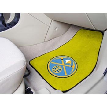 Denver Nuggets Printed Carpet Car Mat 2 Piece Set