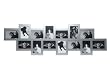 PT - HM0478SI - Cadre Photo - 14 en 1 - Argent