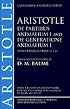 De Partibus Animalium I and De Generatione Animalium I (With Passages from II.1-3