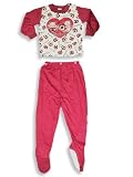 Private Label - Toddler Girls 2-Piece Long Sleeved Grow Pajamas, Plum (Size 3T)