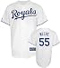 Gil Meche Jersey: Youth 2010 Majestic Home White Replica #55 Kansas City Royals Jersey