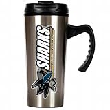 NHL San Jose Sharks 16-Ounce Stainless Steel Travel Mug