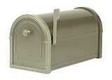 Architectural Mailboxes Bellevue Mailbox Bronze with White Bronze