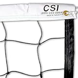 CSI Standard Competition Volleyball Net 32' Long with 40' Top Vinyl Coated Steel Cable