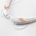 Rymemo 2016 Newest Universal Wireless Bluetooth 4.1 Music Stereo Sports/Running & Gym/Exercise Headset Headphones w/Microphone Vibration Neckband Style for Cellphone,Rose Gold-White