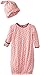 KicKee Pants Baby-girls Newborn Print Gown and Knot Hat Set