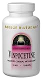 Vinpocetine 120 Tabs, 10 mg (Promotes Cerebral Metabolism) - Source Naturals