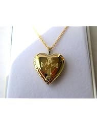 Cross with Dove Heart Locket