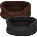 Hundebett aus Schaumstoff gr�sse S oder L in Braun oder Schwarz