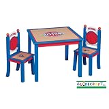 3pcs Detroit Pistons Kid's Table and Chair Set