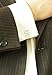 Salutto Men's Letter S Cufflinks 1 Pair with Gift Box (S)