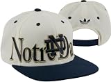Notre Dame Fighting Irish Adidas Throwback Name & Logo Snap back Hat