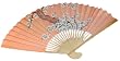 Chinese Wall Fan with bamboo spine, Plum Blossoms - hand painted