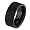 9mm Flat Black Cobalt Free Tungsten Carbide COMFORT-FIT Wedding Band Ring for Men and Women (Size 8 to 12) - Size 8