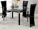 2 Contemporary Black Side Chairs