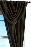 Park B. Smith Washable Velvet 45 by 38 Waterfall Valance, Fern