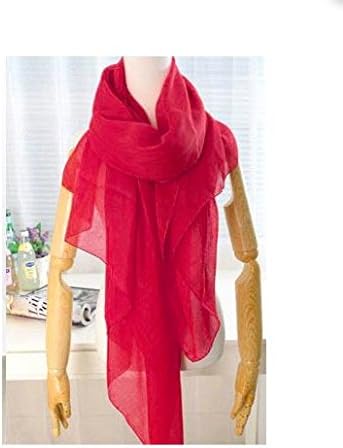 NEW Hot Fashion Style Autumn and Spring Warm Solid Color All-match Pleated Muslim Hijab Female/women 180*100cm Red