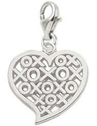 Rembrandt Charms XOXO Heart Charm with Lobster Clasp