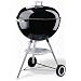 Weber One Touch Silver Charcoal Kettle Black 57cm