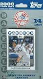 Topps MLB Baseball Cards 2008 New York Yankees 14 Card Team Set
