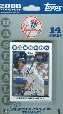 Topps MLB Baseball Cards 2008 New York Yankees 14 Card Team Set