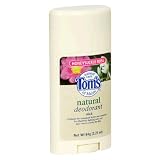 Tom`s of Maine Natural Deodorant Stick, Honeysuckle Rose, 2.25-Ounce Sticks (Pack of 6)