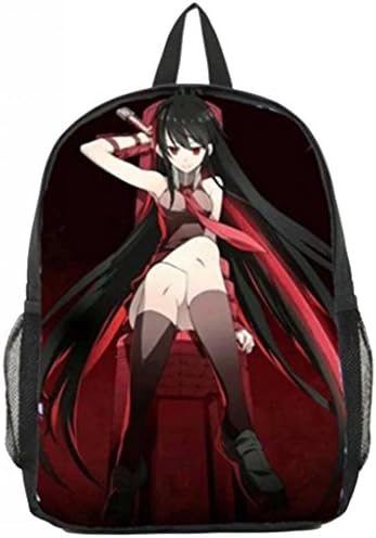 Bromeo Akame Ga Kill Pattern Backpack School Bag #6