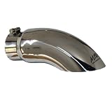 MBRP Mirror Polished Stainless Exhaust Tip Diesel Exhaust Tips 4 Inlet- 5 Exit Turn Down Tip- 14 Length