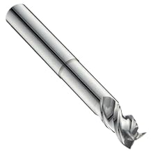 Niagara Cutter AN345 Carbide End Mill for Aluminum, Extended Reach (Neck Style), Uncoated (Bright), 3 Flutes, Square End