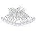 Pearls and Crystal Flower Wedding Bridal Hair Pins Clips Bridesmaid Jewelry for women (20 Pcs)