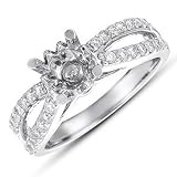 14k .42 Dwt Diamond White Gold Engagement Ring - JewelryWeb