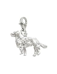 Rembrandt Charms Golden Retriever Charm with Lobster Clasp